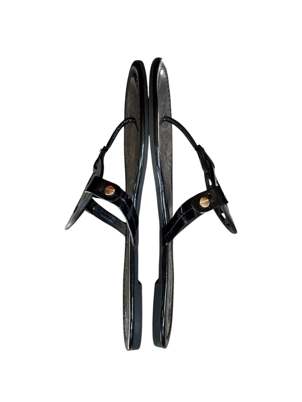 Tory Burch MILLER Black Patent Leather Sandal, sz 11 - Picture 9 of 15